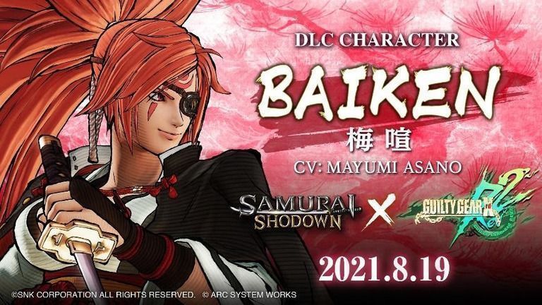 ¡BAIKEN, la Mítica Guerrera de GUILTY GEAR Llega a SAMURAI SHODOWN el 19 de agosto!